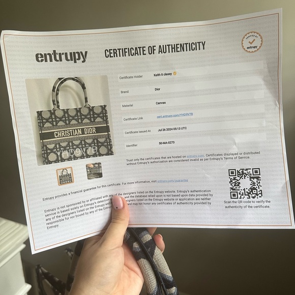 Christian Dior Book Tote Oblique Canvas Medium Blue Macrocannage Embroidered Bag - Picture 7 of 9